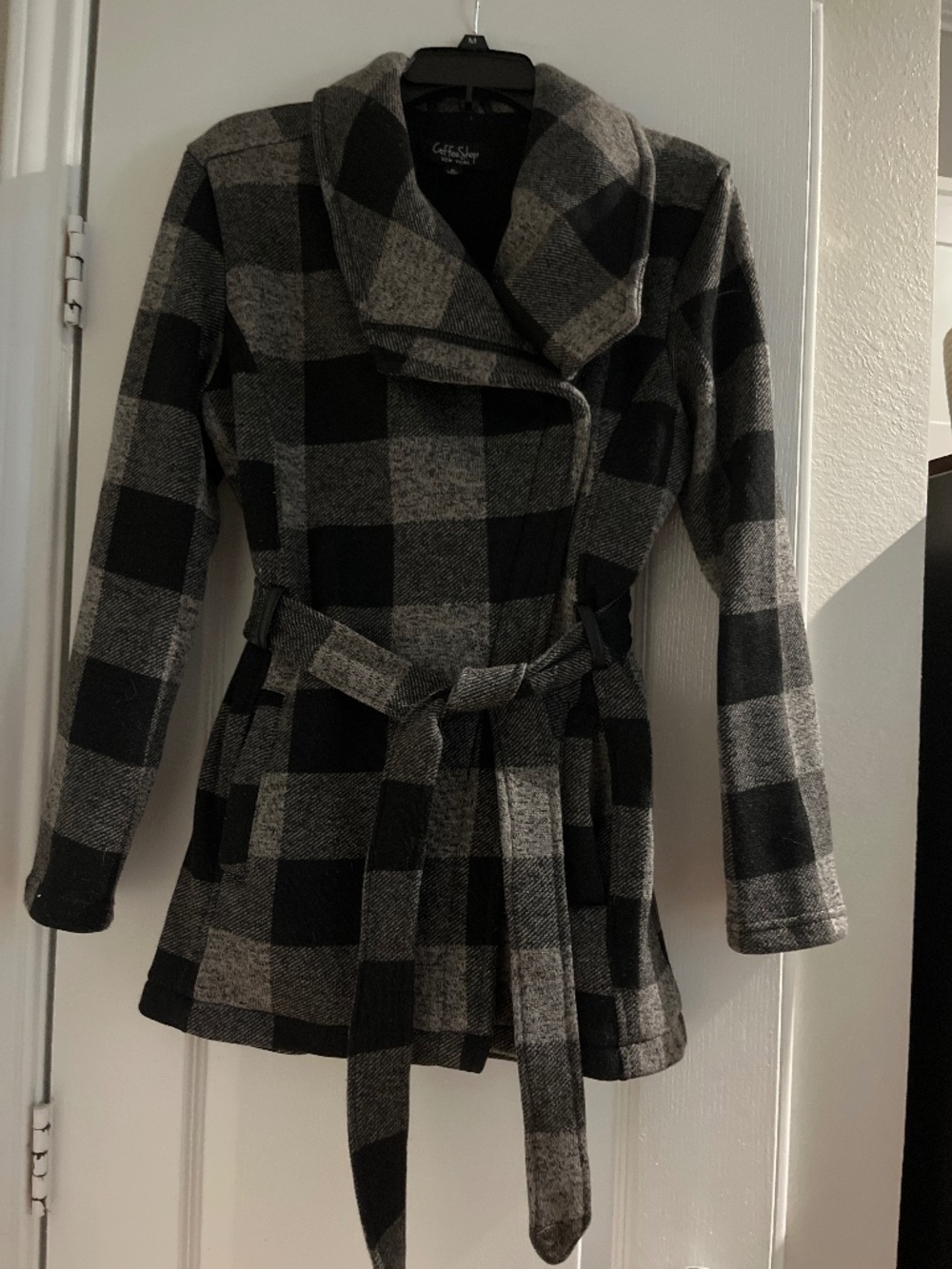 Black and Gray Fitted Jacket